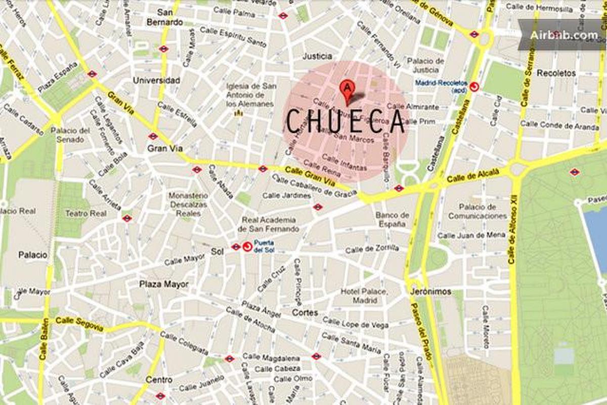 Madrid chueca-Karte
