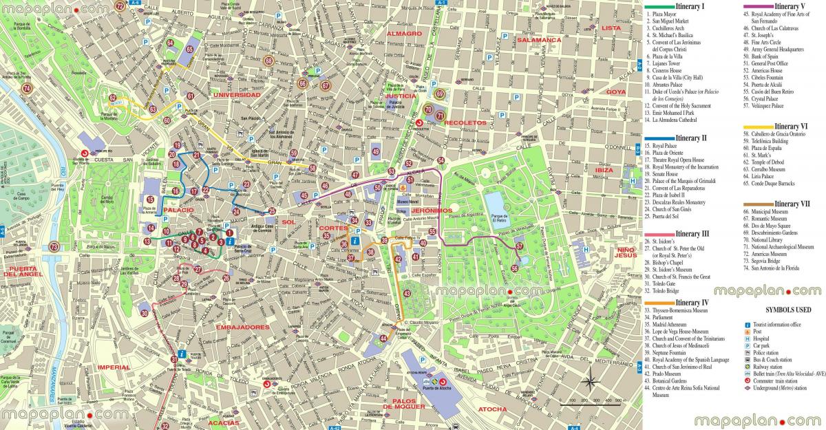 Karte von Madrid offline-Karte