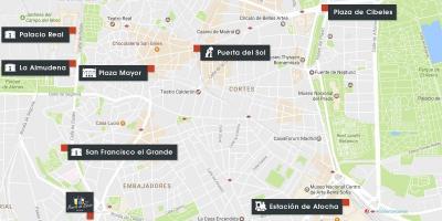 Karte von Madrid atocha
