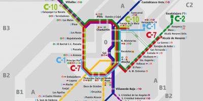 Karte von Madrid atocha Bahnhof