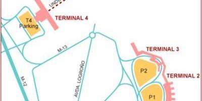 Madrid Flughafen terminal Karte
