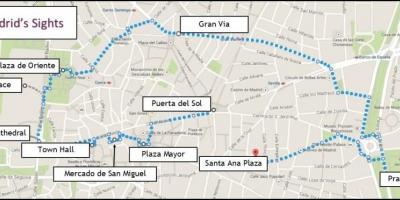 Madrid-walking-Karte