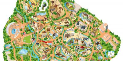 Karte von Madrid zoo